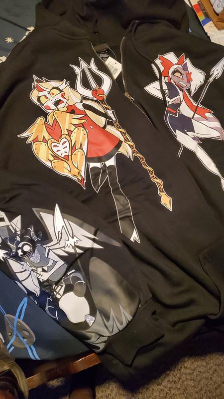 Hazbin Hotel Vaggie & Charlie Girls Oversized Hoodie Plus Size