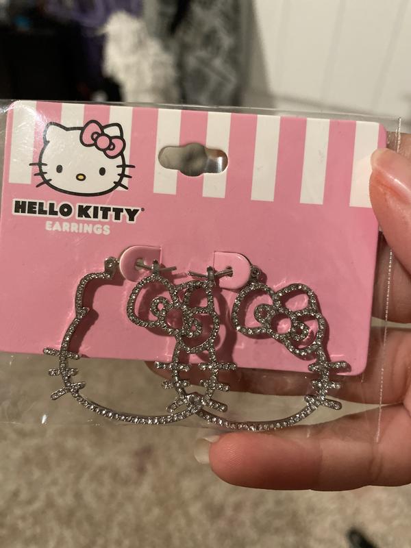 Hello Kitty Bling Drop Earrings, Hot Topic