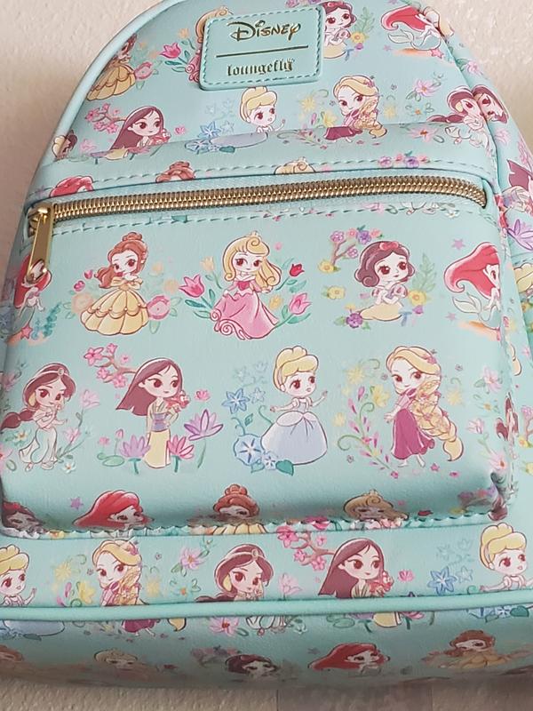 Loungefly Disney Princess Teal / Mint Chibi Mini Backpack - New