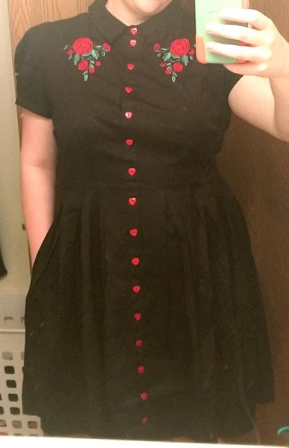 Hell Bunny Rose Embroidered Dress | Hot Topic