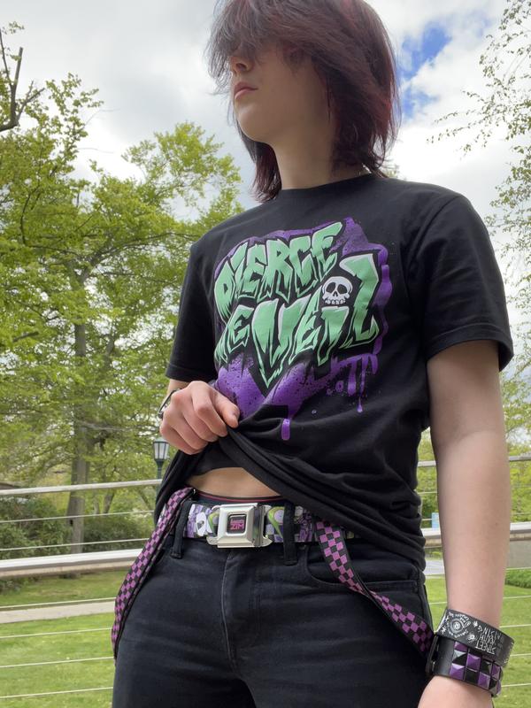 Buckle-Down Invader Zim Checkered Seat Belt Belt | Hot Topic