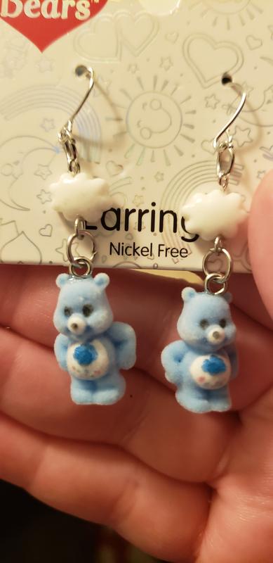 ☆ Care Bears ☆ チアベア ファジー ドロップピアス Care Bears Cheer Bear Fuzzy Drop Earrings | Hot Topic