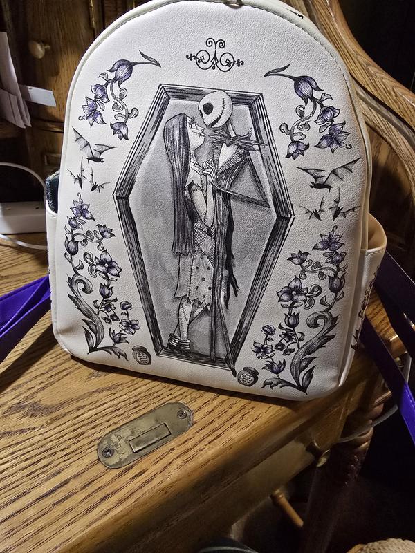 Loungefly Nightmare Before Christmas Jack & Sally Coffin Backpack &‎ Tech Wallet Loungefly The Nightmare Before Christmas Jack & Sally Coffin  main image 2
