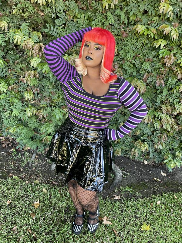 Black Faux Leather Lace-Up Tiered Skirt | Hot Topic