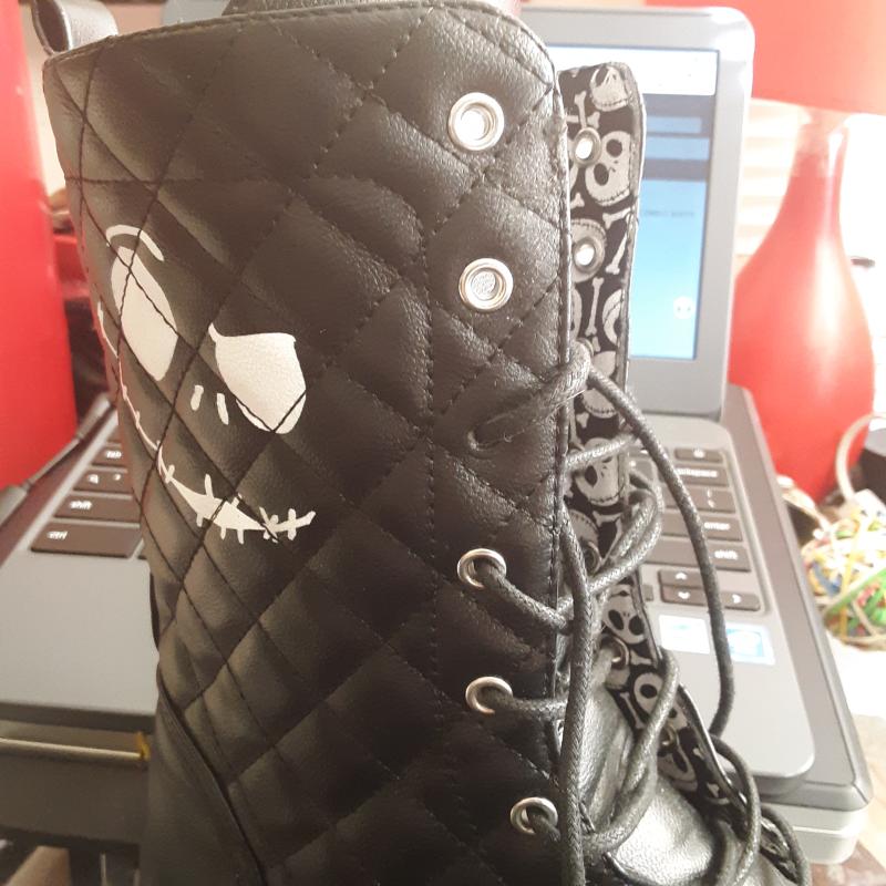 The Nightmare Before Christmas Quilted Jack Combat Boots  display picture 1