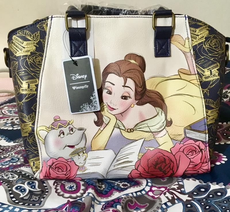 Loungefly disney beauty and the beast belle reading satchel new arrivals