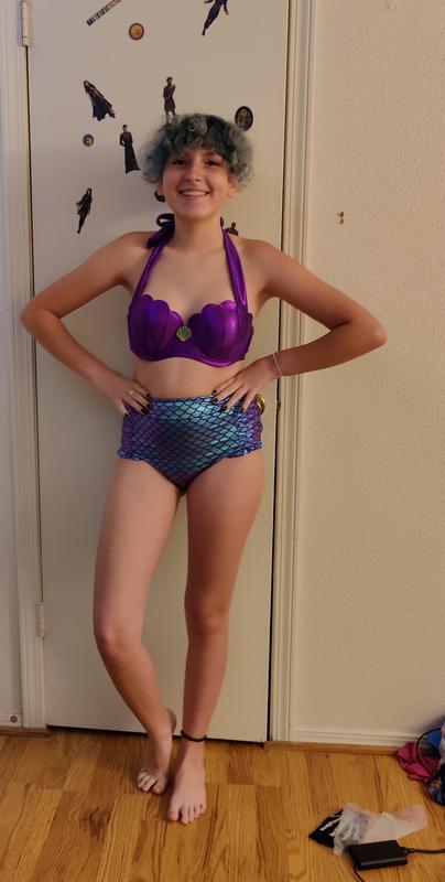 Disney The Little Mermaid Scale High-Waisted Swim Bottoms