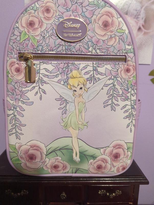 Disney Her Universe Peter Pan Tinker Bell Floral Wisteria Backpack popular Bag