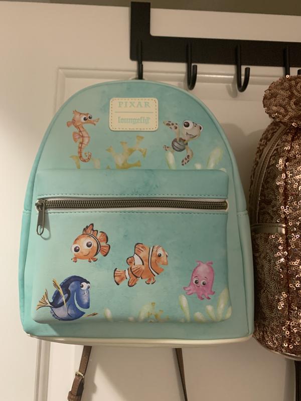 Hot Topic Loungefly Disney Pixar Finding Nemo Watercolor Passport Crossbody  Bag