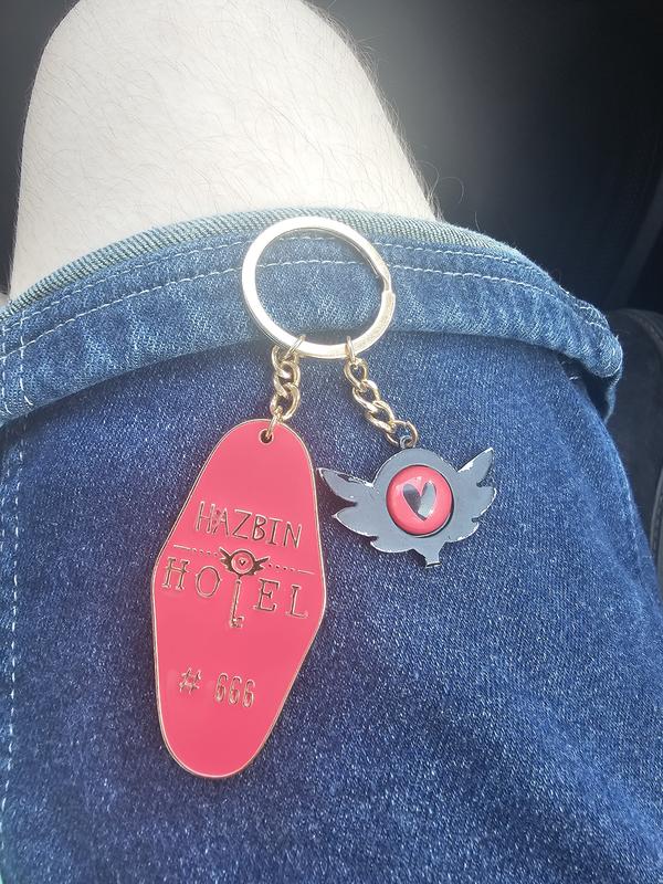 Hazbin Hotel KeeKee Tag Key Chain | Hot Topic