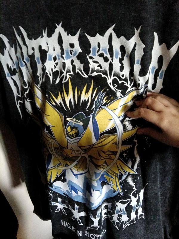 Tシャツ・カットソー Hazbin Hotel Guitar Solo Adam Mineral Wash T-Shirt Hazbin Hotel Guitar Solo Adam Mineral Wash T-Shirt | Hot Topic