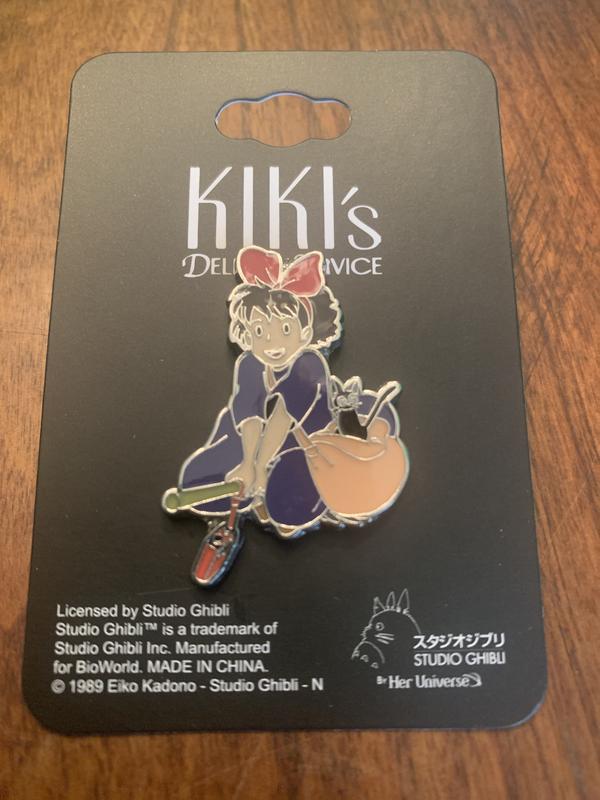 Studio Ghibli Kiki's Delivery Service Kiki Jiji Broom Enamel Pin