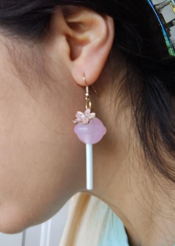 Sweet Society Sakura Lollipop Earrings | Hot Topic