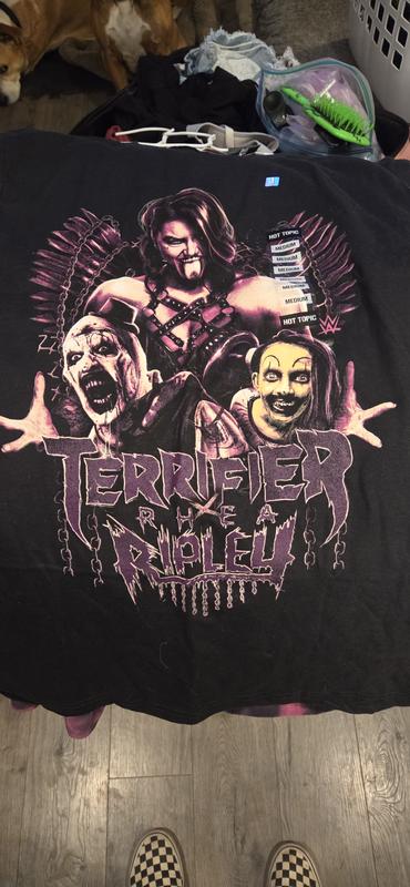 WWE Rhea Ripley X Terrfier Trio T-Shirt | Hot Topic