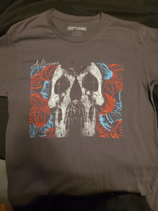 Deftones SKulls & Roses Boyfriend Fit Girls T-Shirt