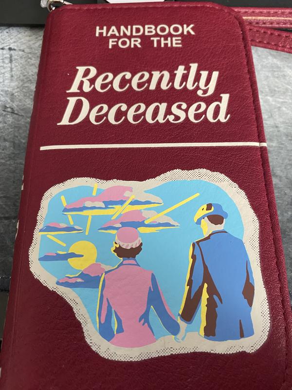 Handbook for the Recently Deceased Beetlejuice Luggage Tag -  Hong Kong