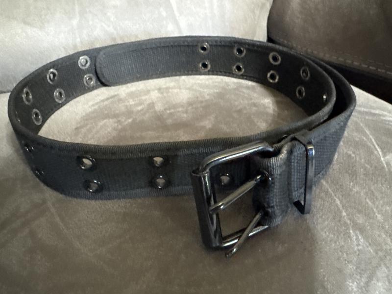 Two-Row Black Grommet Belt | Hot Topic