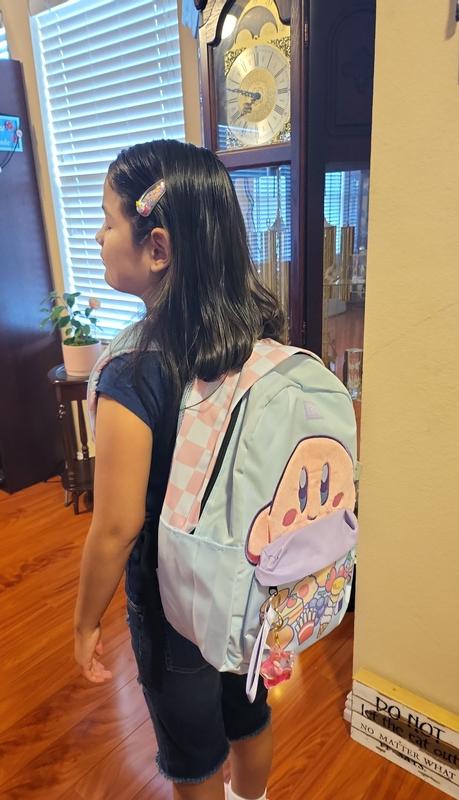 Kirby Snacks Fuzzy Pastel Backpack