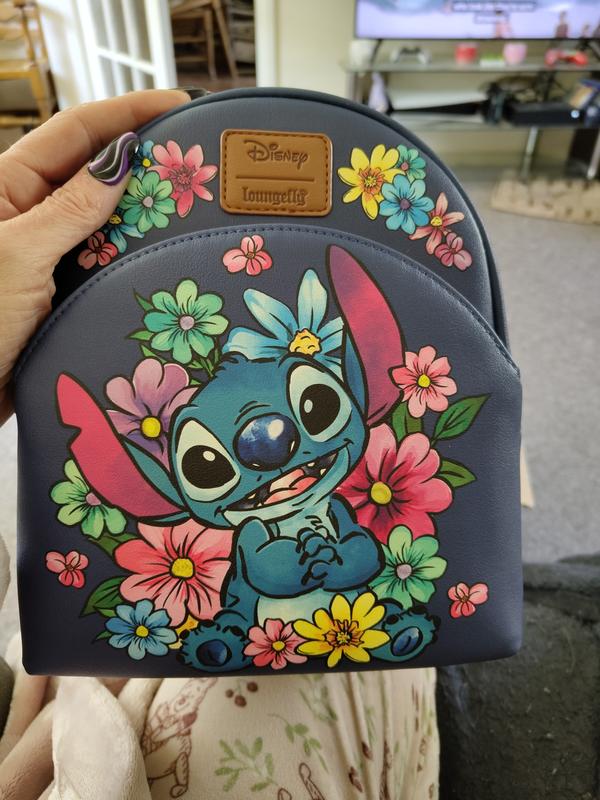 Loungefly Disney Stitch Flowers Mini Backpack | Hot Topic display picture 2
