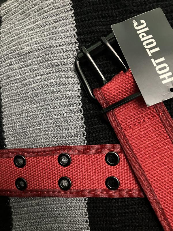 パンツ theredthread S logo belt tops Red Triple Buckle Corset Belt | Hot Topic