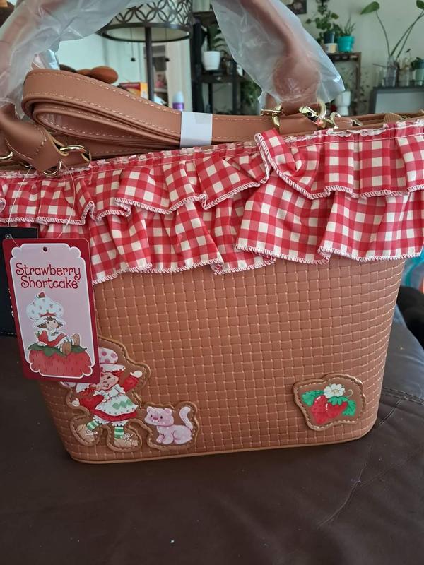 Wildgrain Strawberry Shortcake sale Gingham Basket Crossbody Bag