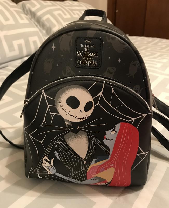 Loungefly Nightmare Before Christmas Jack & Sally Doll Mini Backpack - Official Disney Halloween Bag