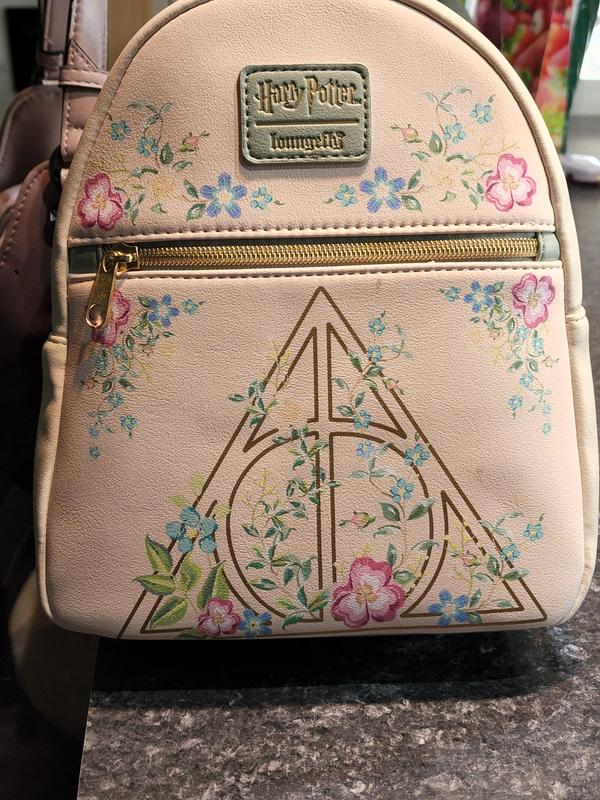 Loungefly harry potter floral deathly hallows mini backpack cheap