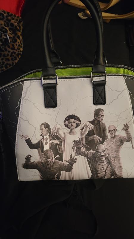 狂夜様専有 モンスターバック Loungefly Universal Monsters Glow-In-The-Dark Satchel Bag | Hot Topic