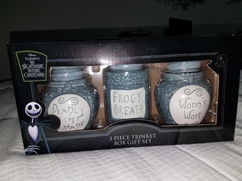 Hot topic the nightmare 2025 before christmas trinket jar set