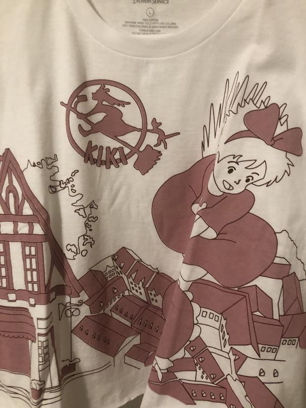 Studio Ghibli Kiki's Delivery Service Flying Girls Crop T-Shirt