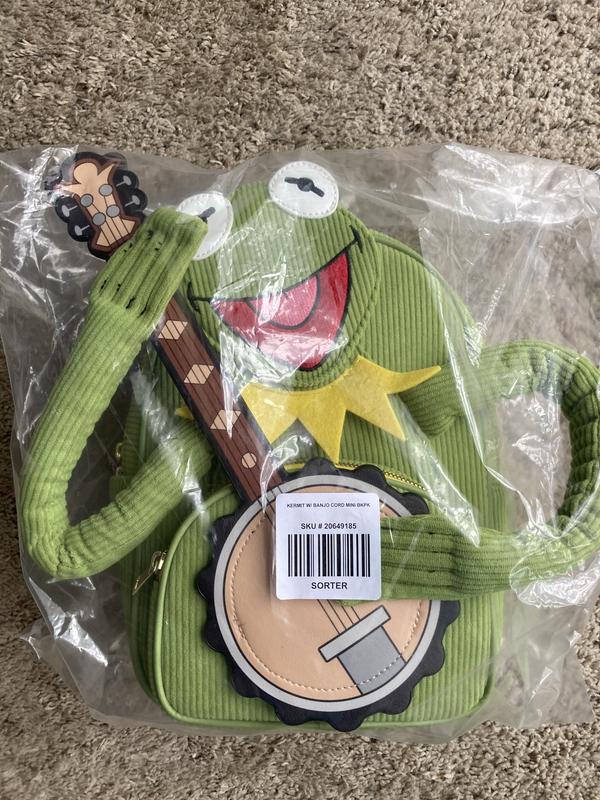 Disney The Muppets Kermit The outlets Frog With Banjo Corduroy Mini Backpack