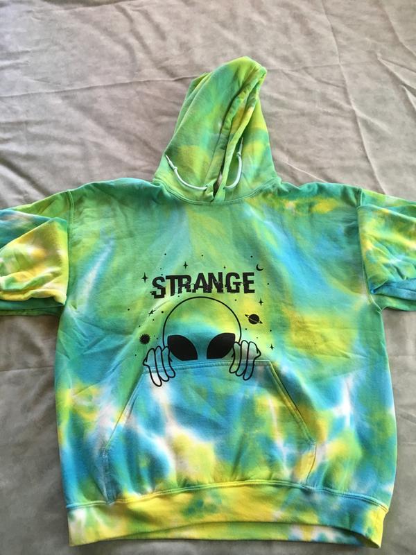 Strange Alien Tie Dye Hoodie