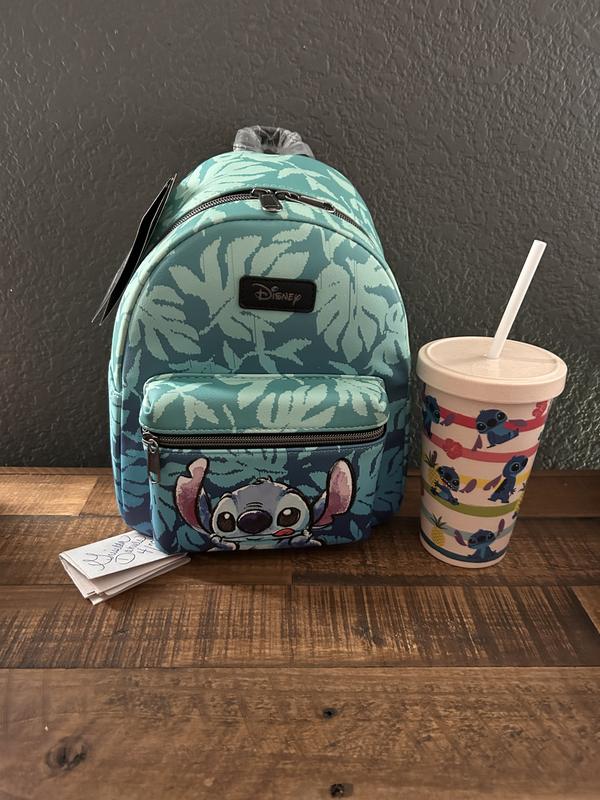 Hot Topic : Disney Lilo & Stitch Light Blue Mini Dome Crossbody Bag