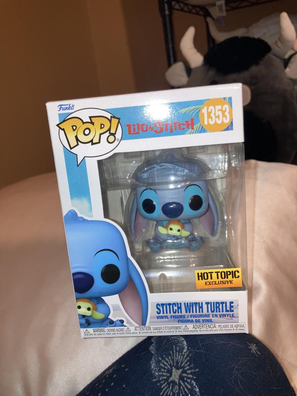 Funko Lilo & Stitch POP! Disney Stitch Exclusive Vinyl Figure #1353 [with  Turtle], Gold