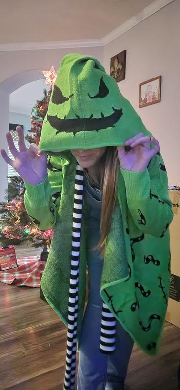 Nightmare Before store Christmas Oogie Boogie Drape Cardigan Halloween Juniors Sz M