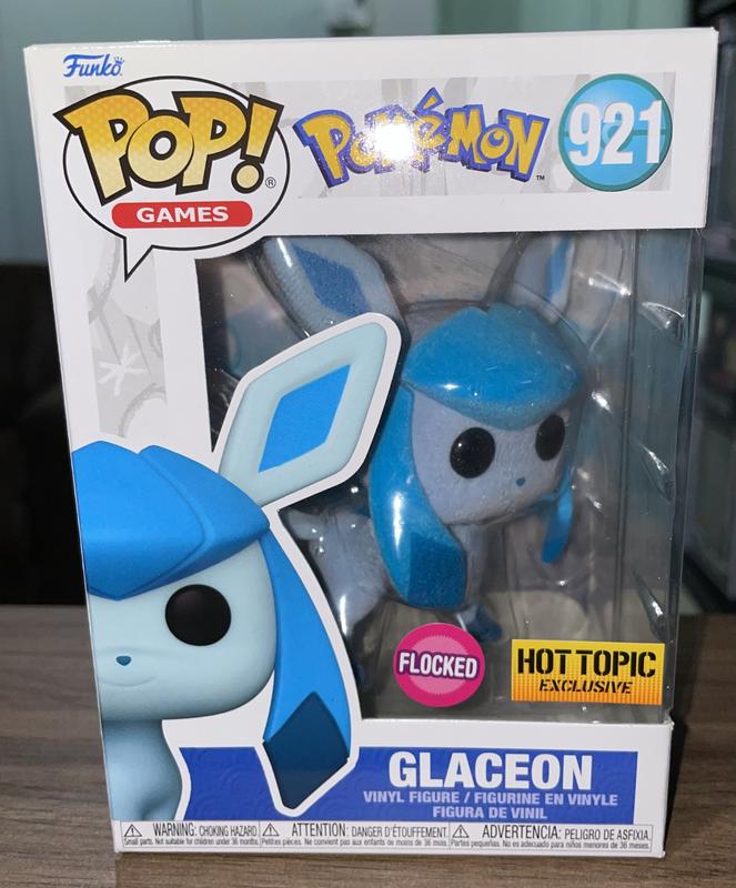 Funko Pop! Games Pokémon Glaceon Flocked Hot Topic Exclusive Figure #921