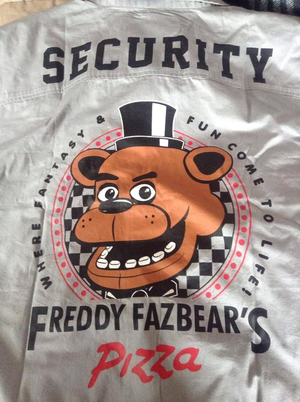 five nights at freddy's security guard shirt