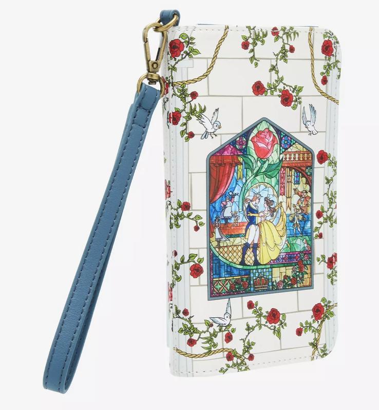 Loungefly Disney Beauty And The Beast Stained Glass Tech Wallet