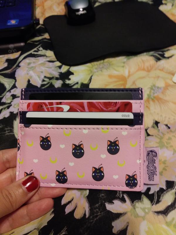 Loungefly Sailor Moon Luna Cardholder | Hot Topic display picture 1