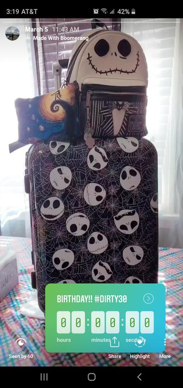 FUL The Nightmare Before Christmas Jack Head Hard-Sided 21 Inch