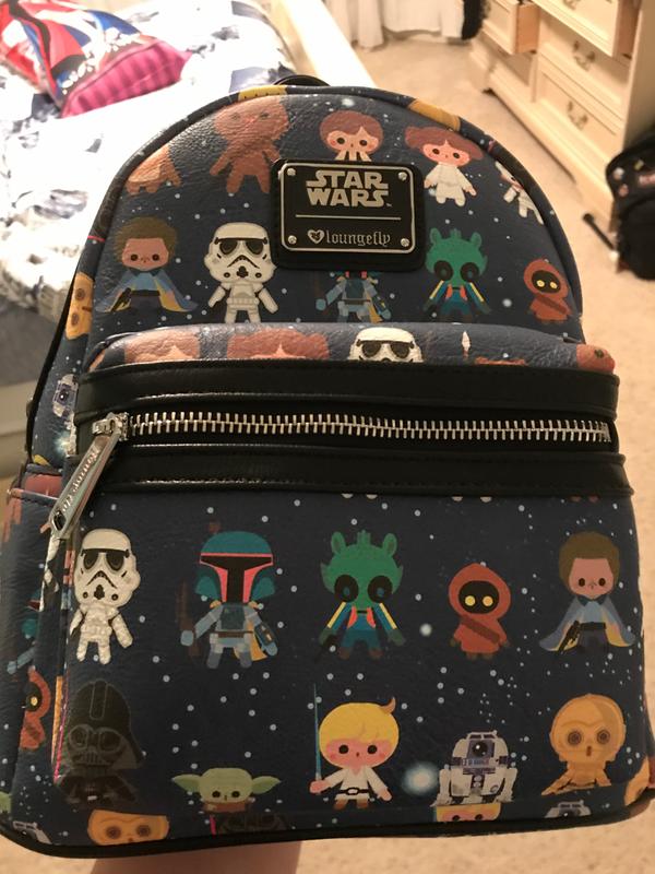 Loungefly Star Wars Chibi Characters Mini Backpack | Hot Topic display picture 1
