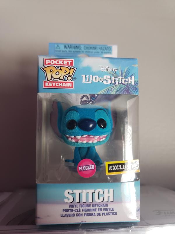 Funko Disney Lilo Stitch Pocket POP Stitch Keychain Flocked - ToyWiz