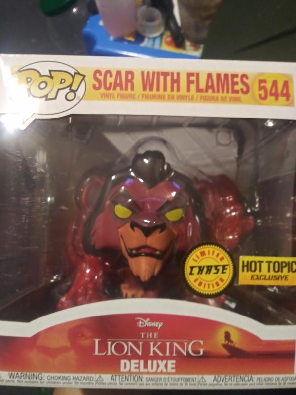 Funko Pop Scar With buy Flames #544 Movie Moments Disney Lion King Hot Topic Exclusi