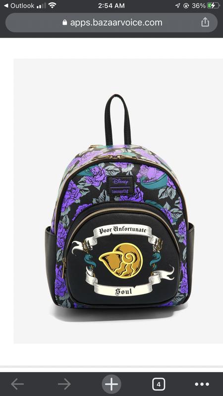 Loungefly Disney The Little Mermaid Ursula Floral Mini 