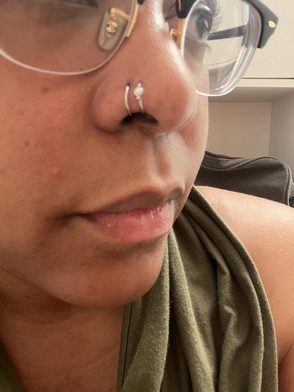 How to put in morbid metals on sale double nose hoop