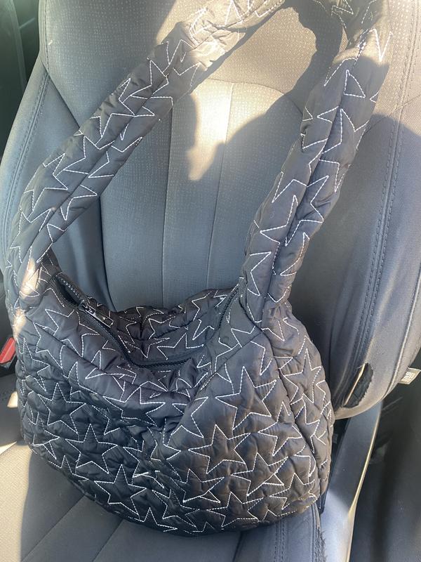 Star Stitch Quilted Puffer Shoulder Tote Bag | Hot Topic