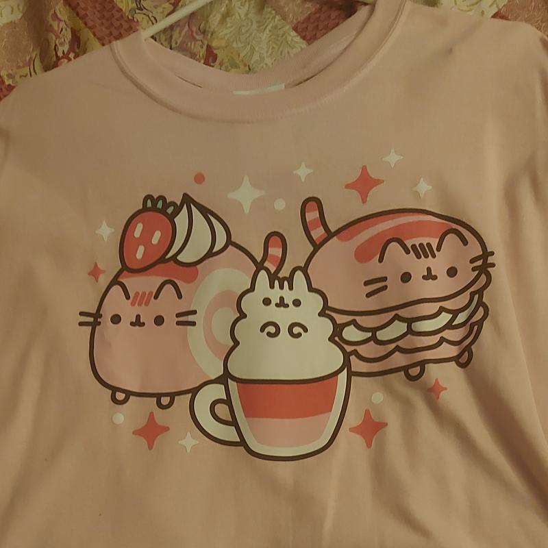 Hello Kitty X Pusheen Sweet Snacks Boyfriend Fit Girls T-Shirt