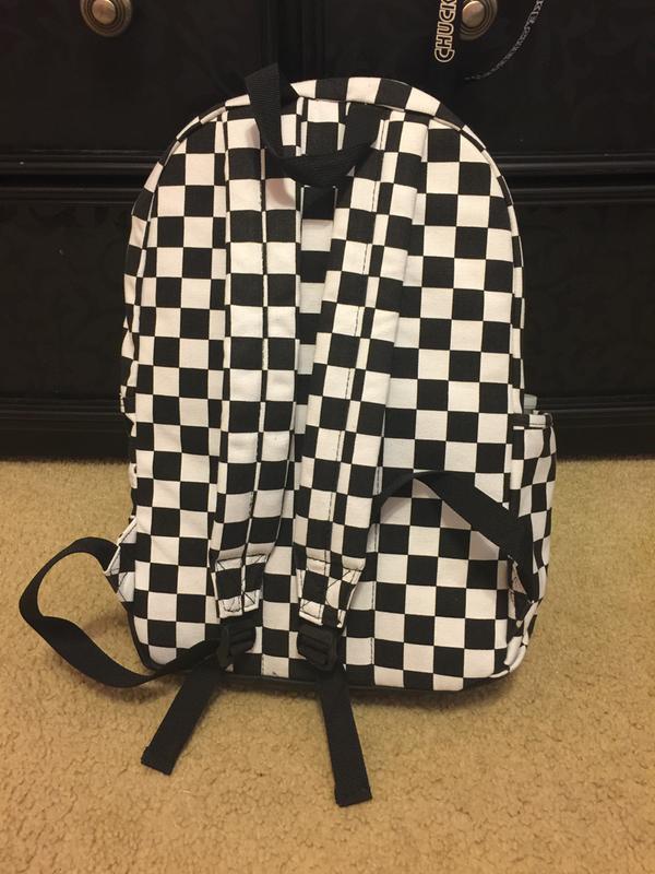 Dickies black and white checkered backpack best sale