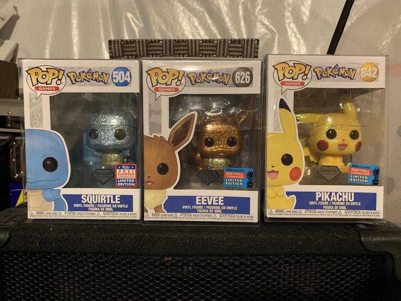 Funko POP! Animation: Pokemon - Eevee (Diamond Glitter Collection) Fall  Convention 2021 Exclusive - Shared Sticker