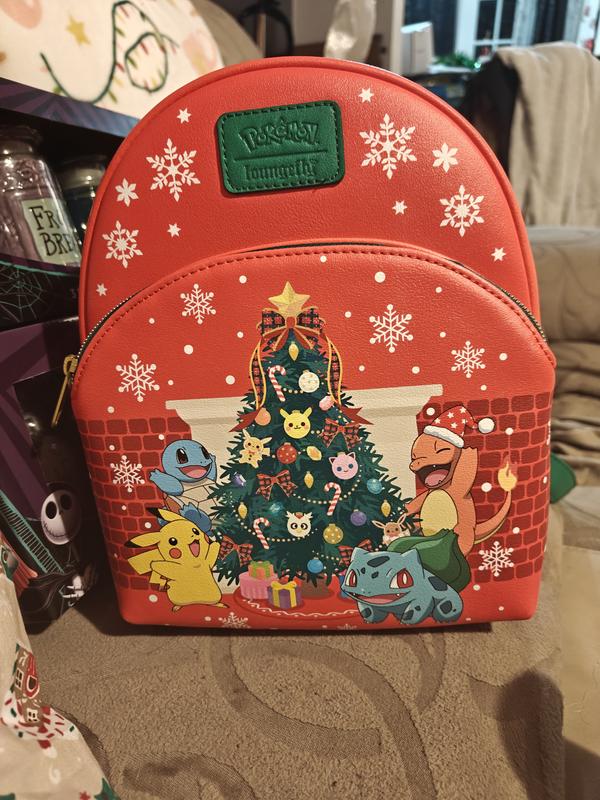 ???Pokemon Christmas loungfly backpack Loungefly Pokemon Holiday Decor Christmas Tree Mini Backpack  main image 3